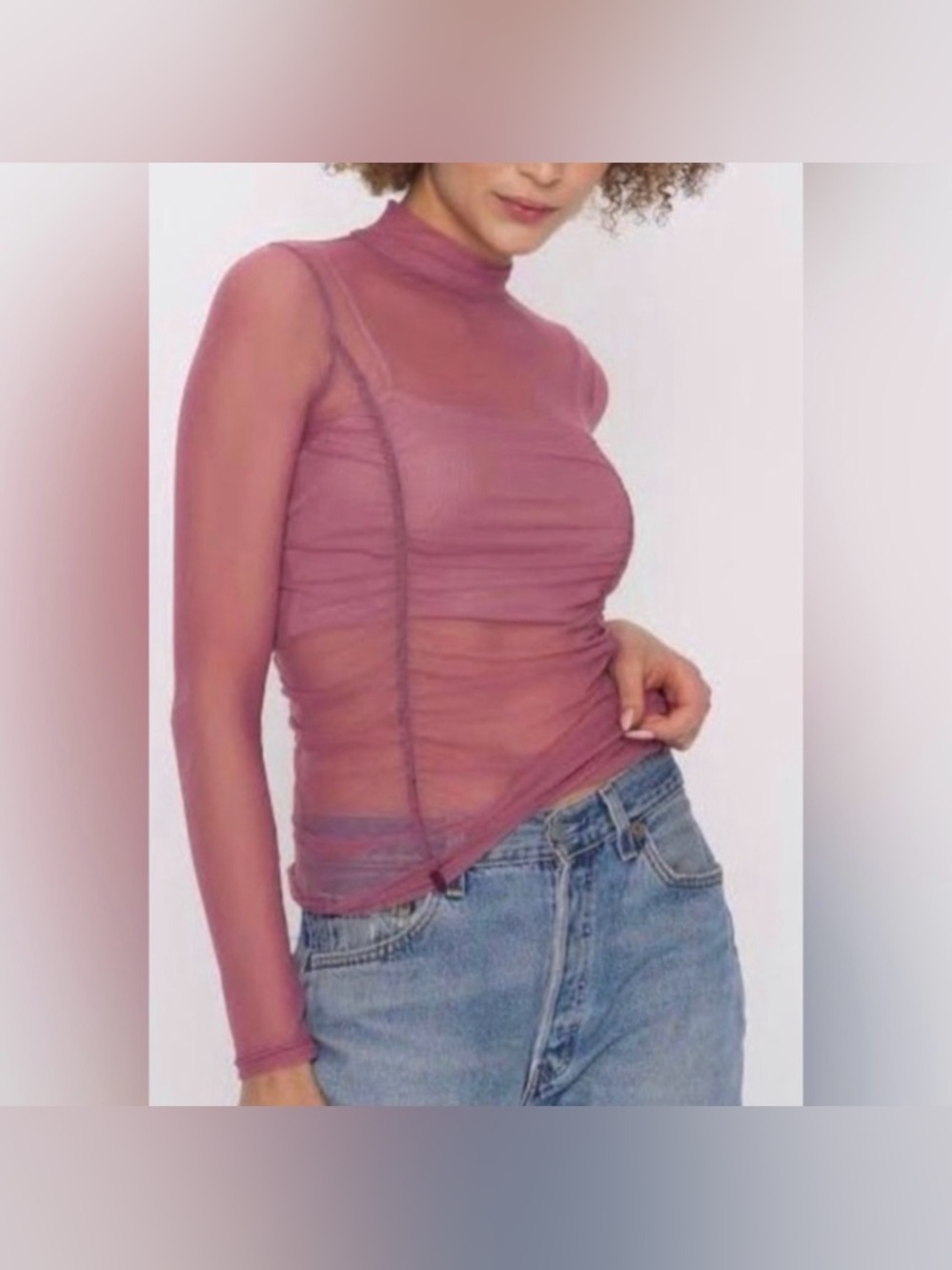 Project Social T Mesh Pink Shirt